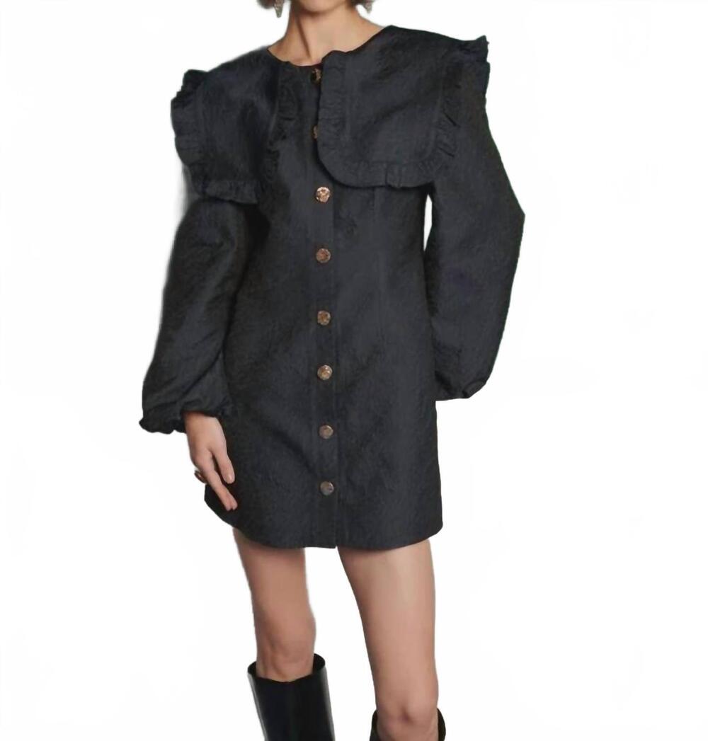 NEW GHOSPELL inola mini dress in black
